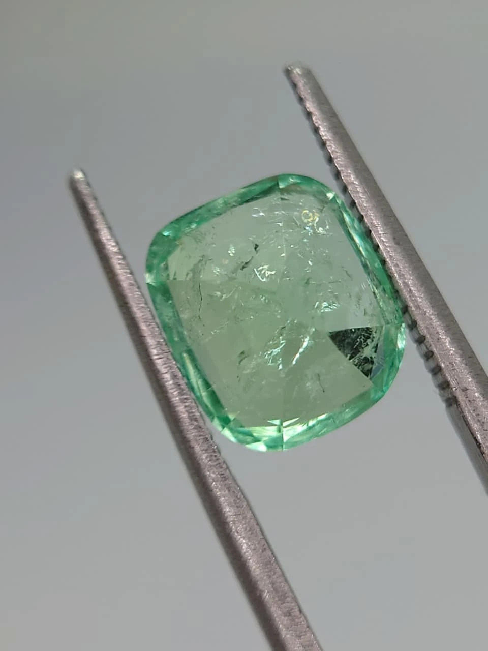 2.68ct Natural Cushion Cut Panjshir Emerald from Afghanistan — view 2